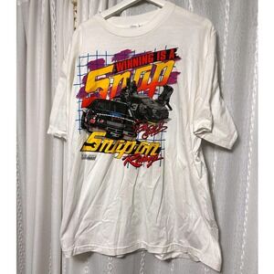 Vintage 1994 Snap On Racing T Shirt Men's XL White Dale Earnhardt Sports Image